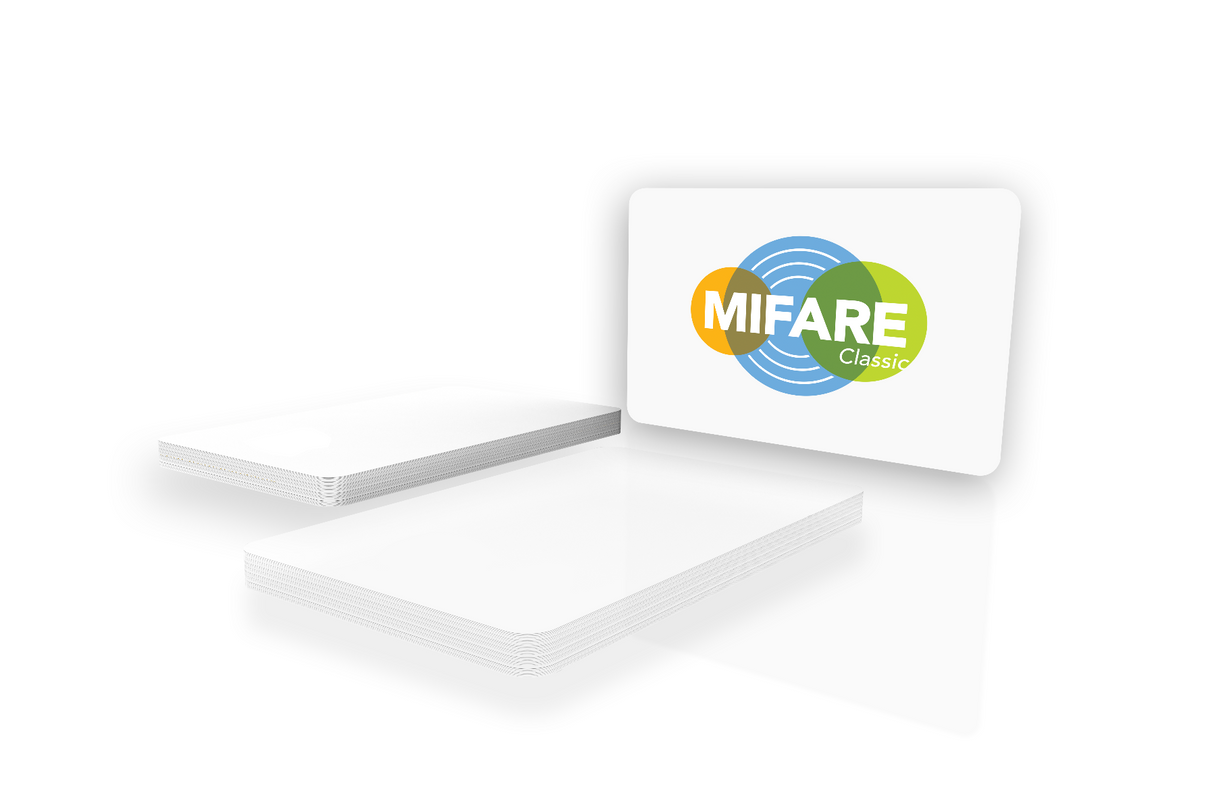 Mifare Classic EV1 32 Byte, Reduced Memory, Blank White PVC Cards