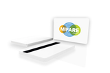 MIFARE Classic® EV1 4K Blank White PVC Cards with Hi-Co Magnetic Stripe