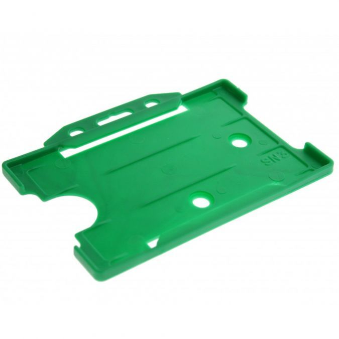 Recyclable Open Faced Rigid ID Card Badge Holders - Pack of 100