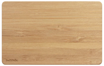 SwiftProx Wooden Proximity Card (Comparable to HID 1386/1586) - Bamboo