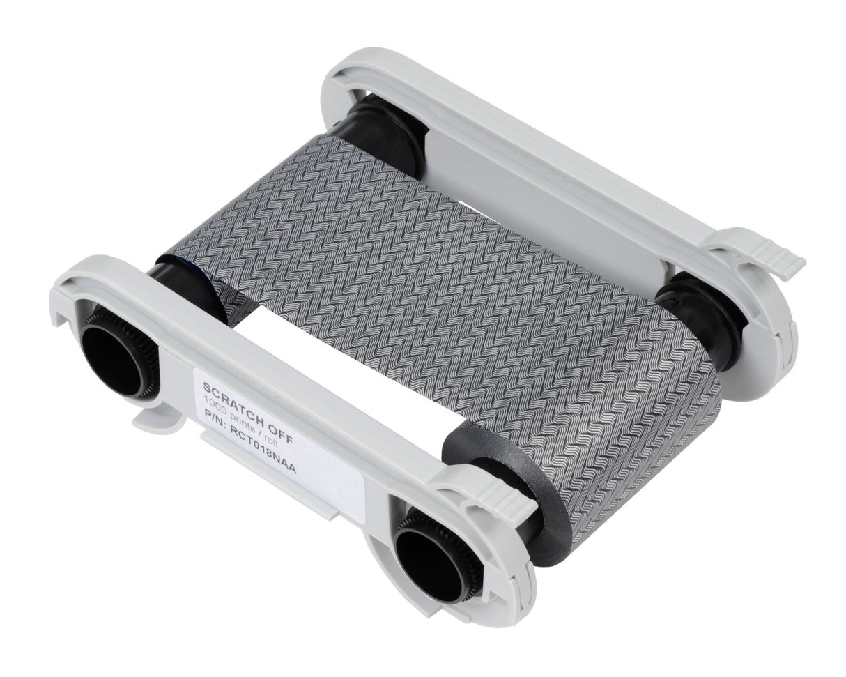 Evolis RCT018NAA Scratch Off Grey Monochrome Printer Ribbon - 1000 Prints