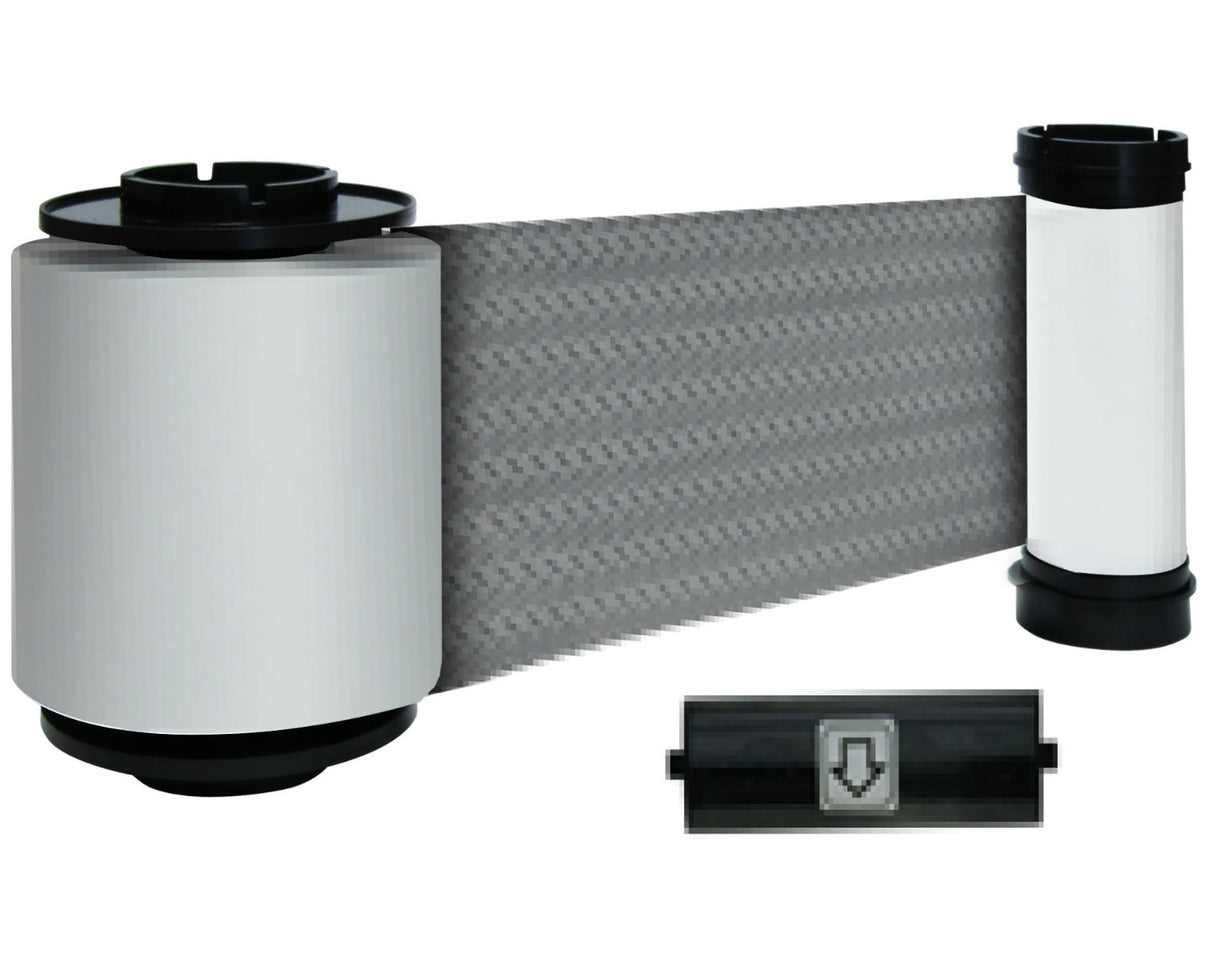 IDP Smart 659196 Scratch Off Ribbon & Cleaning Roller - 3000 Prints