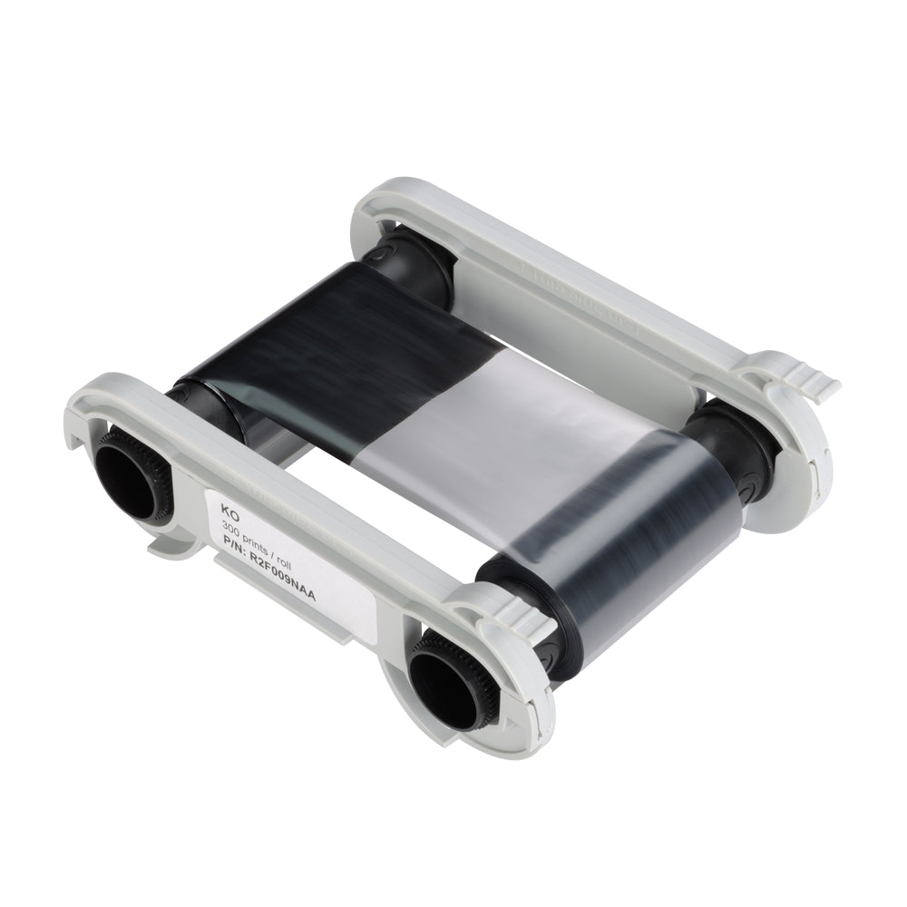 Evolis R2F010NAA Black Monochrome Printer Ribbon w/Overlay - 600 Prints