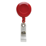 Mini Badge Reel with Strap Clip - Red & Blue - 100 Reel Multipack