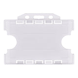 Recyclable Open Faced Rigid ID Card Badge Holders - Pack of 100